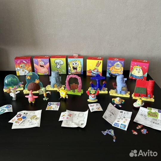 Коллекционные Хэппи Мил Спанч Боб из Макдональдс