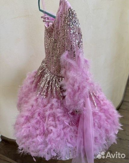 Розовый Фламинго платье Наталья Беляева 122-128