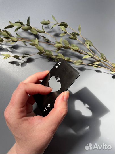 Открывашка для бутылок игральная карта туз