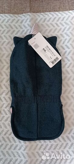 Шапка шлем для девочки 50 52