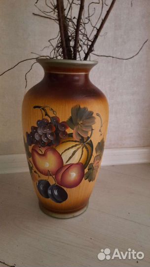 Ваза ручная роспись, 34см высота