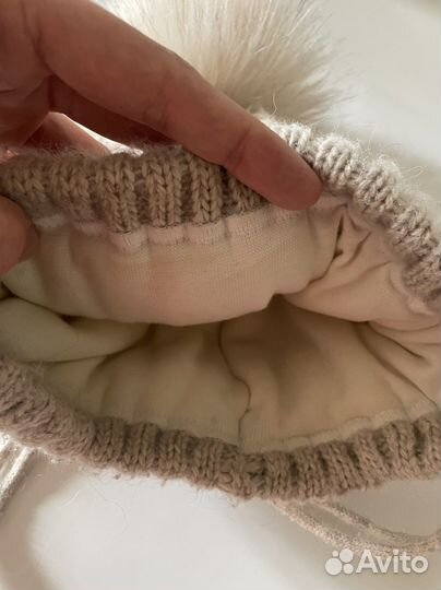 Шапка зимняя для девочки 44-47