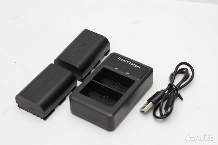 Зарядное устройство USB + 2аккума LP-E6N