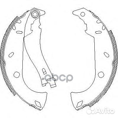 Колодки торм.барабанные 418001 Road house