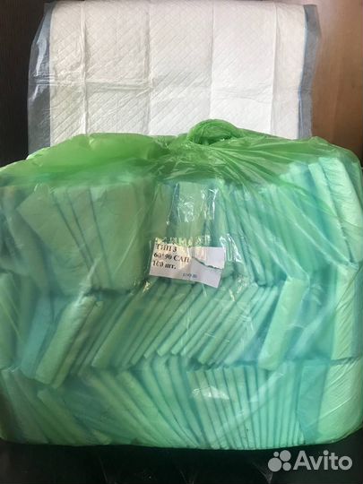 Пеленки одноразовые 60х90 100шт