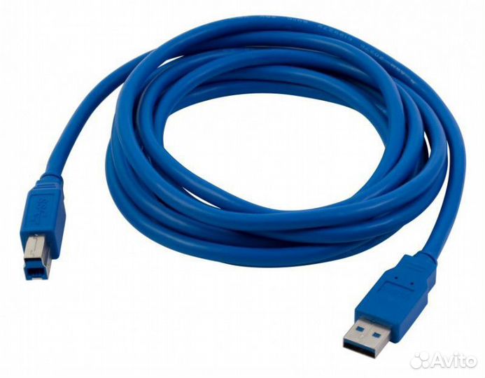 Кабель USB3.0 PC PET USB A(m) - USB B(m), круглое