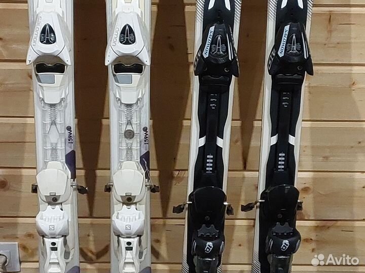 Комплект горных лыж salomon