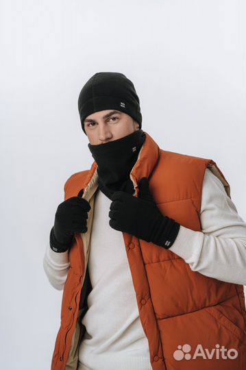 Шапка снуд перчатки