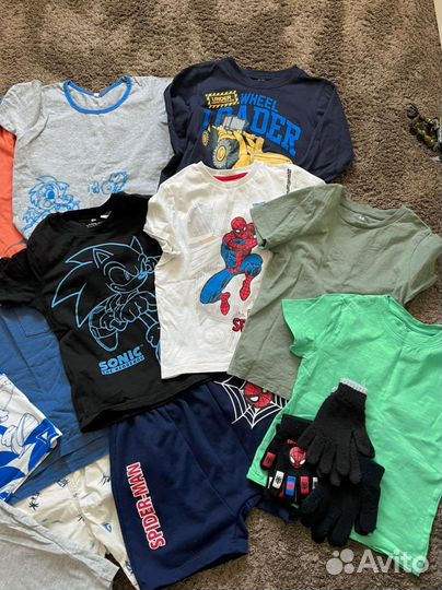 Вещи пакетом на мальчика 110 116