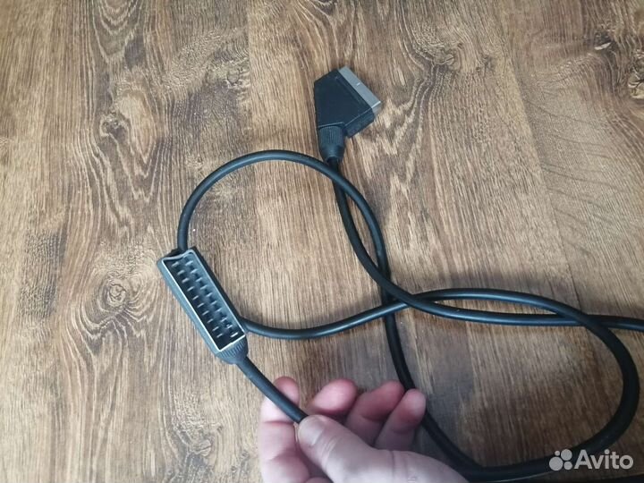 Аудио-видео кабель scart- scart 1 метр