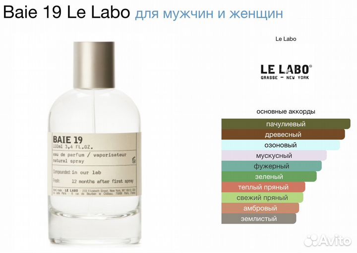 Духи унисекс Le Labo Baie 19 100мл