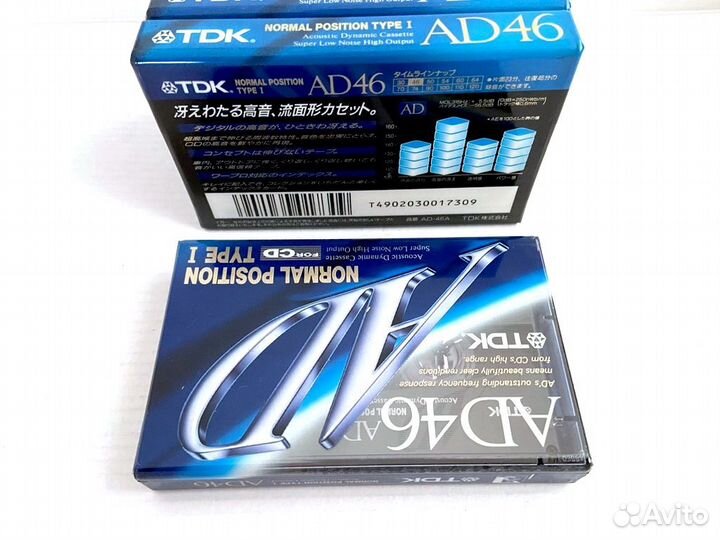 Аудиокассета кассета TDK AD 46 - 1992 г