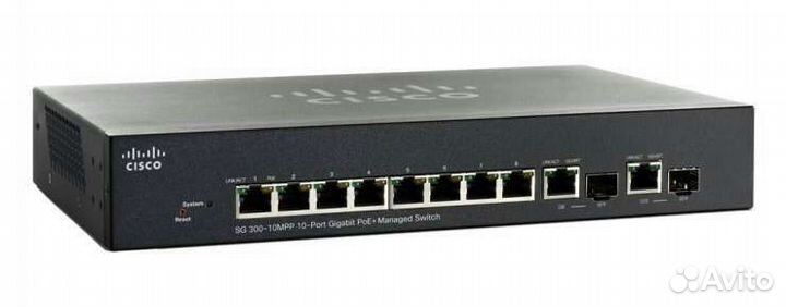 Cisco SG300-10MPP Гигабитный POE+ коммутатор L3