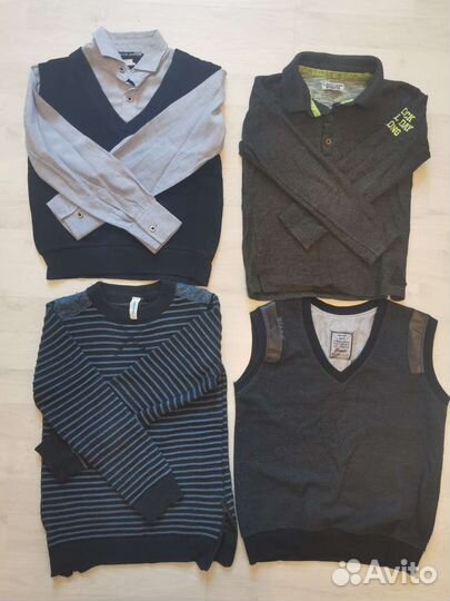 Рубашка джемпер джинсы для школьника