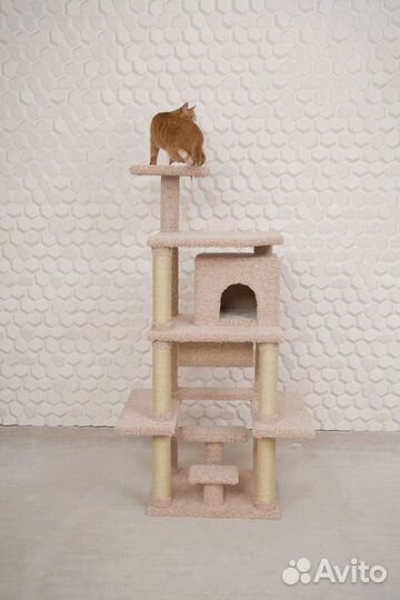Когтеточка Домик для кошек / Игровой комплекс