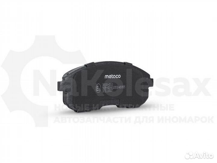 Колодки тормозные передние к-кт Metaco 3000-010