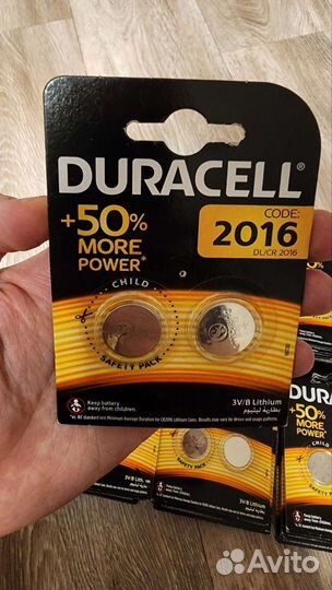 Батарейки Duracell 2016