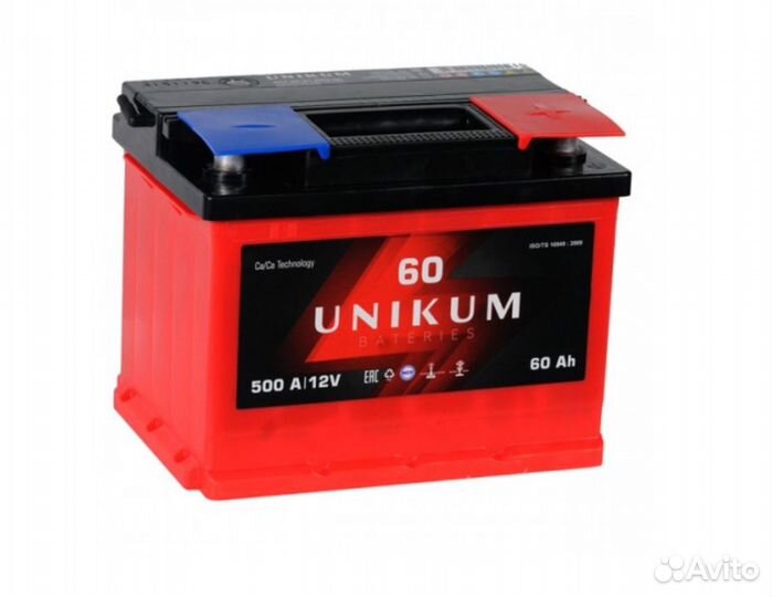 Аккумулятор Unikum 60 Ач на Датсун он до