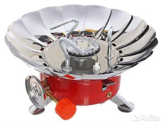 Походная газовая мини плитка под балоняик тюльпан