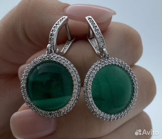 Серьги серебро