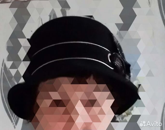 Шляпка женская фетровая, одевала два раза