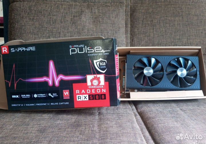 Видеокарта rx580 8gb sapphire pulse