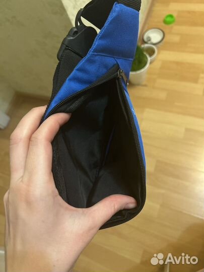 Сумка поясная синяя птица