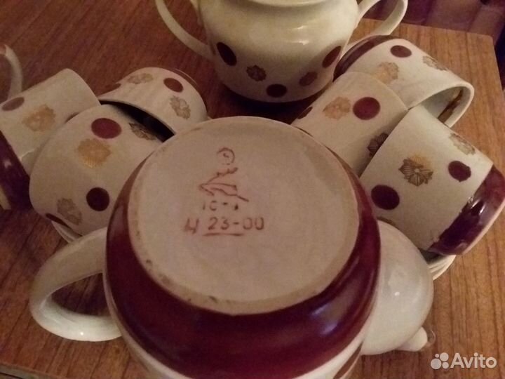 Кофейный сервиз СССР 15 предметов