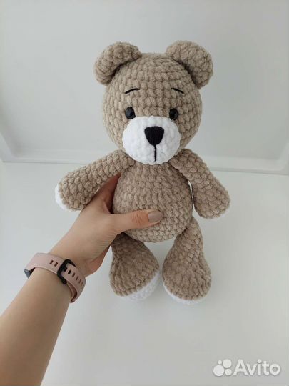 Вязаный медведь, плюшевый мишка крючком