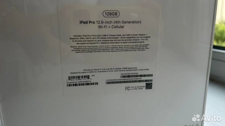 iPad Pro 12.9 128 cellular новый