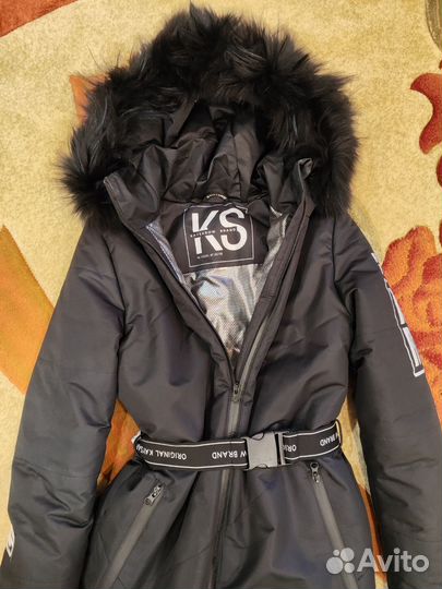 Зимний комбинезон для девочки рост 158