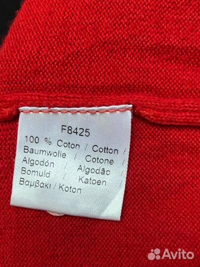 Джемпер lacoste красный 48/50