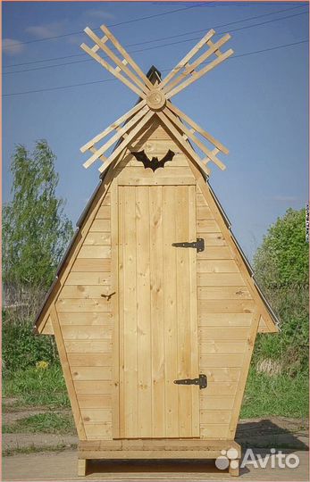 Дачный туалет деревянный ODP