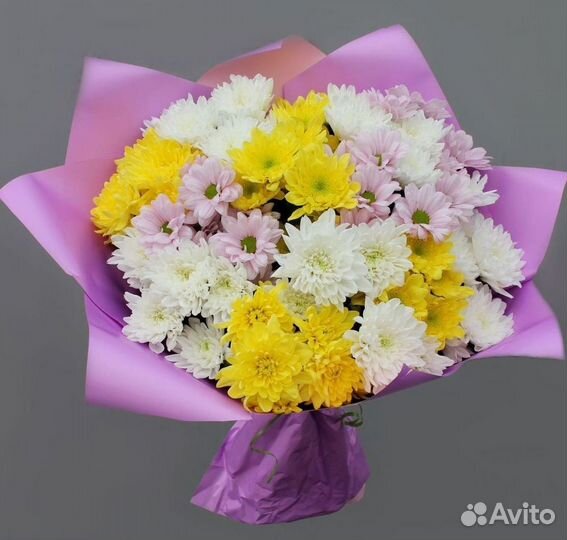 Букет из хризантем