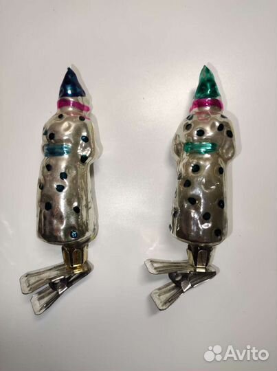 Елочные игрушки СССР на прищепке