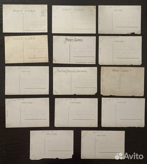 Открытки романтика сша/Германия/Англия, 1900е