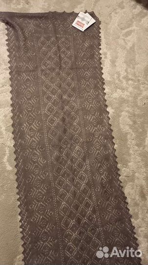 Шарф пуховый/палантин новый Оренбург