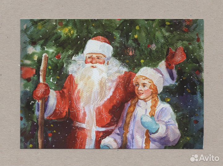 Открытки Россия Новый год Чудакова дети детство