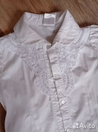 Блузка школьная 128