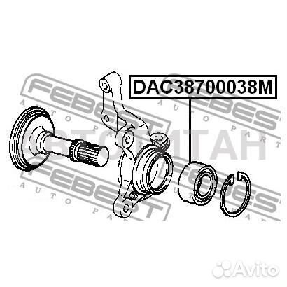 Подшипник ступицы колеса перед прав/лев toyota rus