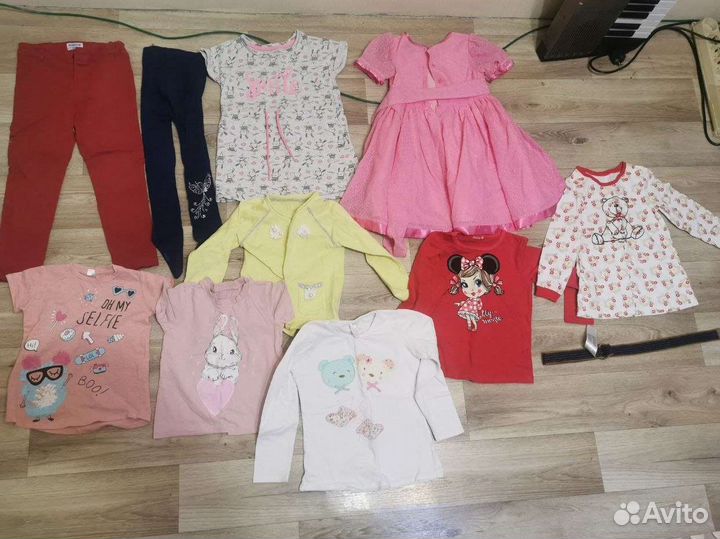 Вещи пакетом на девочку 104 110
