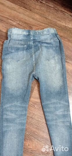 Лосины под джинсу на девочку 6-7-8 лет