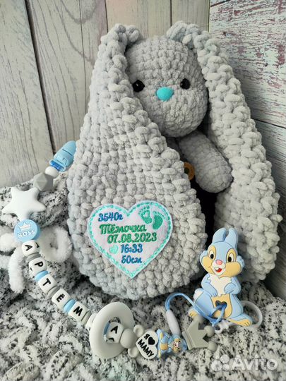 Зайка с зефирными ушками