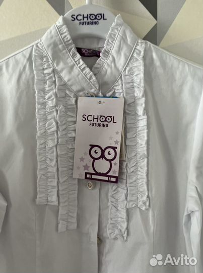 Рубашка школьная для девочки 140
