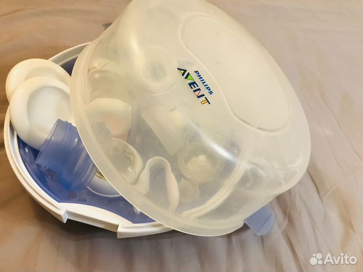 Молокоотсос Avent ручной и Стерилизатор Avent