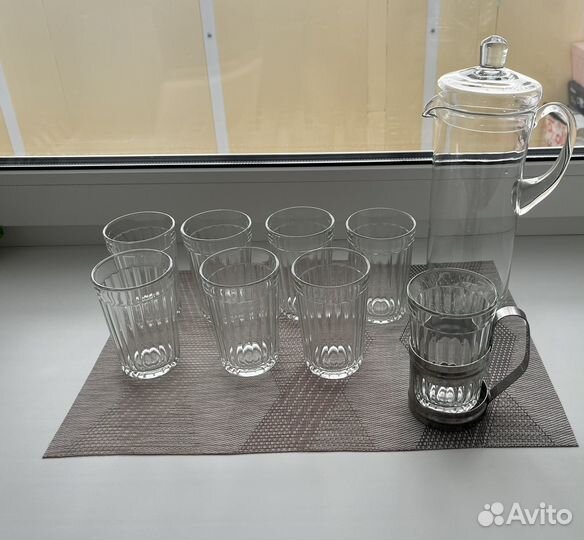 Набор граненых стаканов