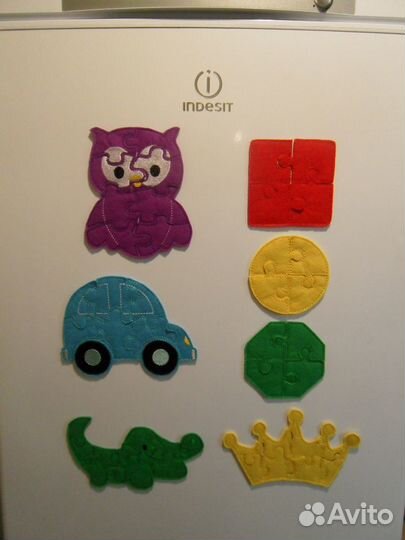 Пазлы-магниты из фетра