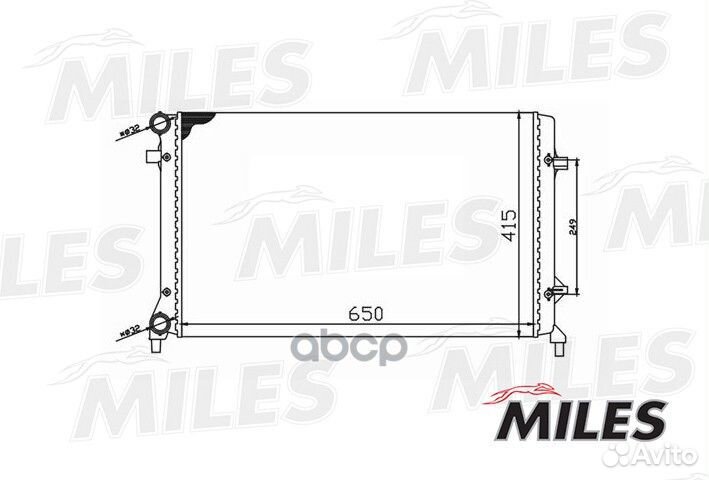 Радиатор VAG A3/A5/octavia/G5/passat 1.4-2.5/2