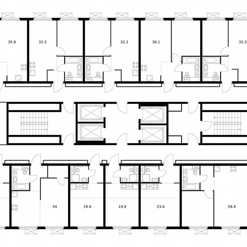 2-к. квартира, 51,3 м², 13/28 эт.