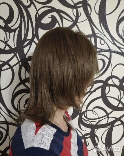 Парик из натуральных волос новый